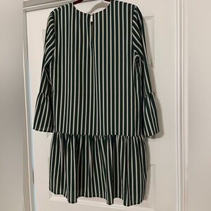 Charles Henry Green and White Striped Dress